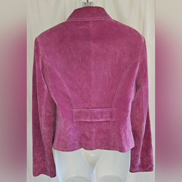 ANNE KLEIN Little Boxy Suede Jacket - Picture 2 of 5